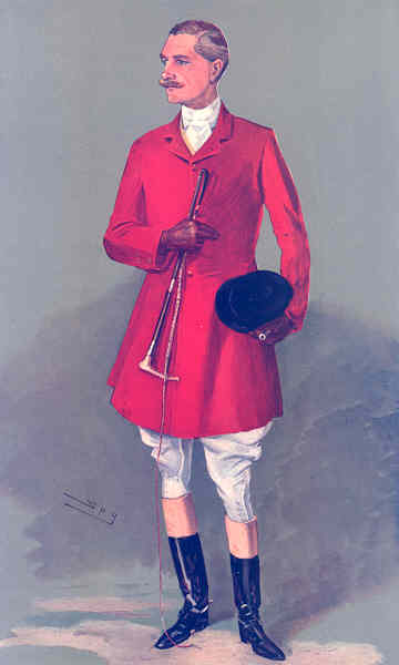 VANITY FAIR CARTOON. Lord Southampton 'The Sinner'. Fox hunters. By Spy. 1907