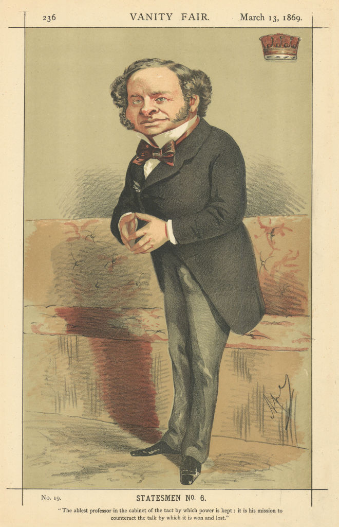 VANITY FAIR SPY CARTOON Earl Granville. The ablest professor in the cabinet 1869