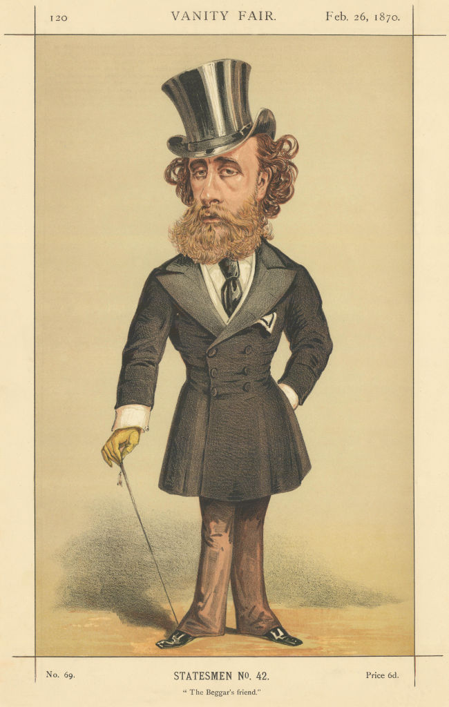 VANITY FAIR SPY CARTOON The Marquess Townshend 'The Beggar's Friend' ATn 1870