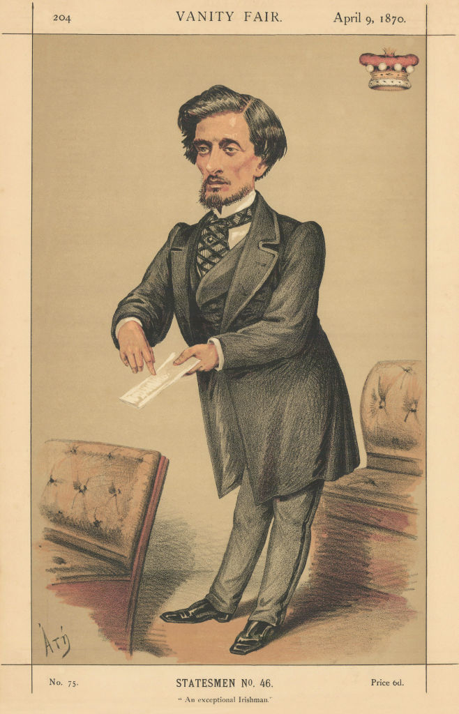 VANITY FAIR SPY CARTOON Lord Dufferin 'An exceptional Irishman' Ireland 1870