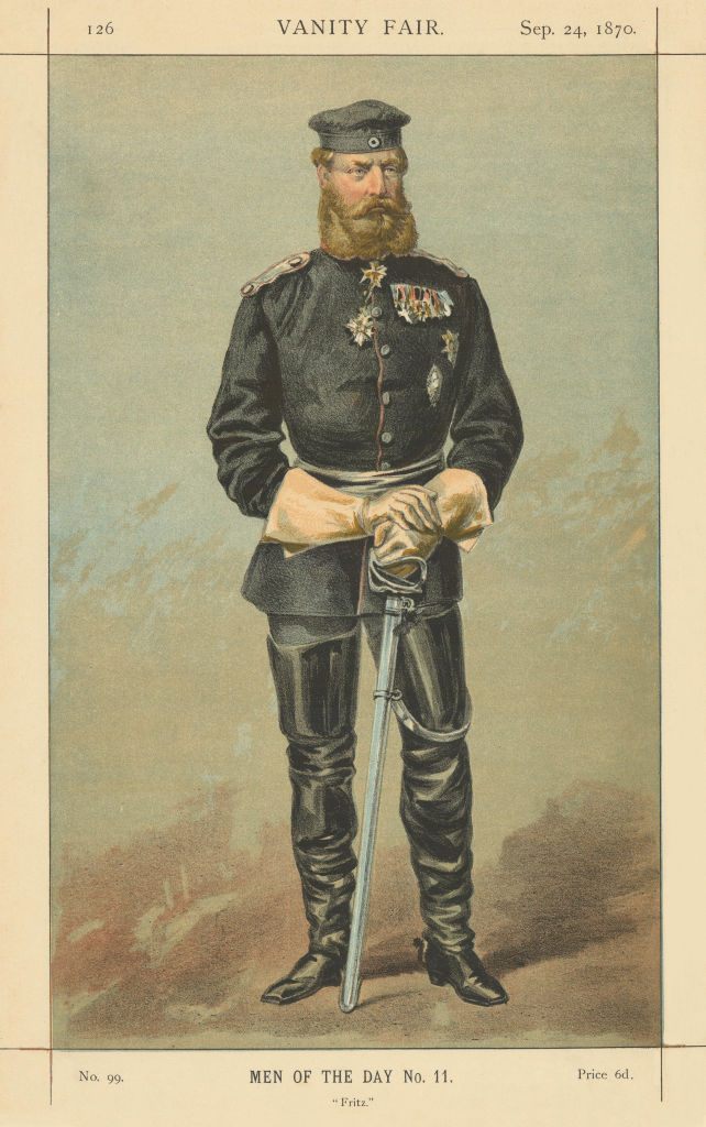 VANITY FAIR SPY CARTOON The Crown Prince of Prussia 'Fritz' Germany. Coïdé 1870