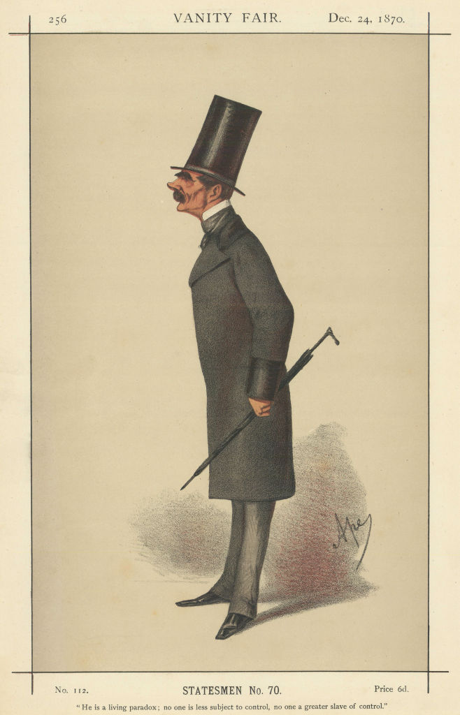 VANITY FAIR SPY CARTOON Sir Henry Storks 'He is a living paradox…' Military 1870