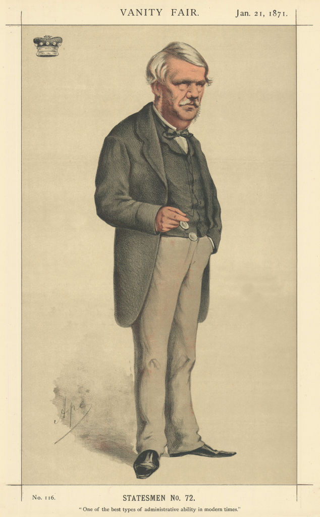VANITY FAIR SPY CARTOON Sir John Lawrence 'One of the best types of…' 1871