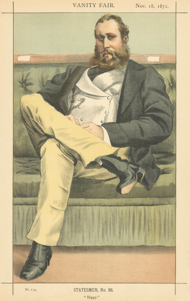 VANITY FAIR SPY CARTOON Lionel Seymour William Dawson-Damer 'Hippy'. Coïdé 1871