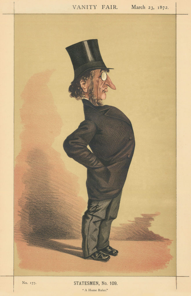 VANITY FAIR SPY CARTOON John Francis Maguire 'A Home Ruler' Ireland 1872 print