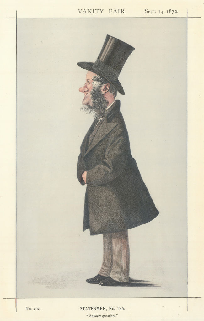 Associate Product VANITY FAIR SPY CARTOON Viscount Enfield 'Answers questions' by Cecioni 1872