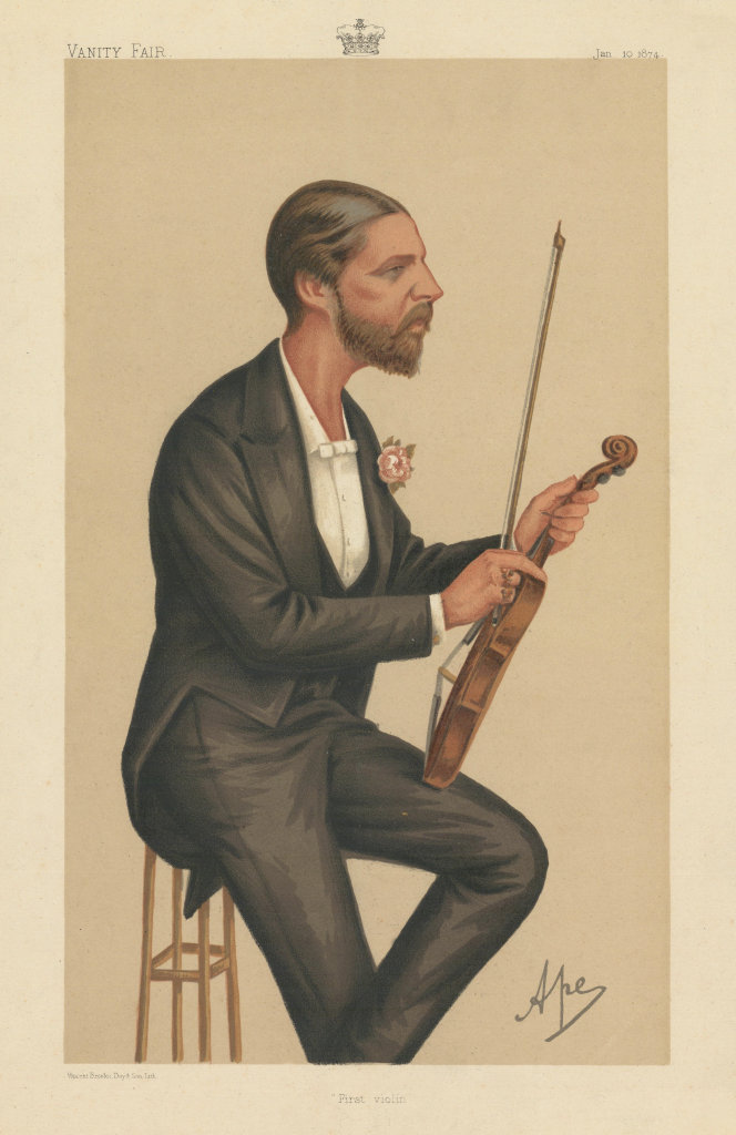 VANITY FAIR SPY CARTOON Prince Alfred, Duke of Edinburgh 'First Violin' Ape 1874