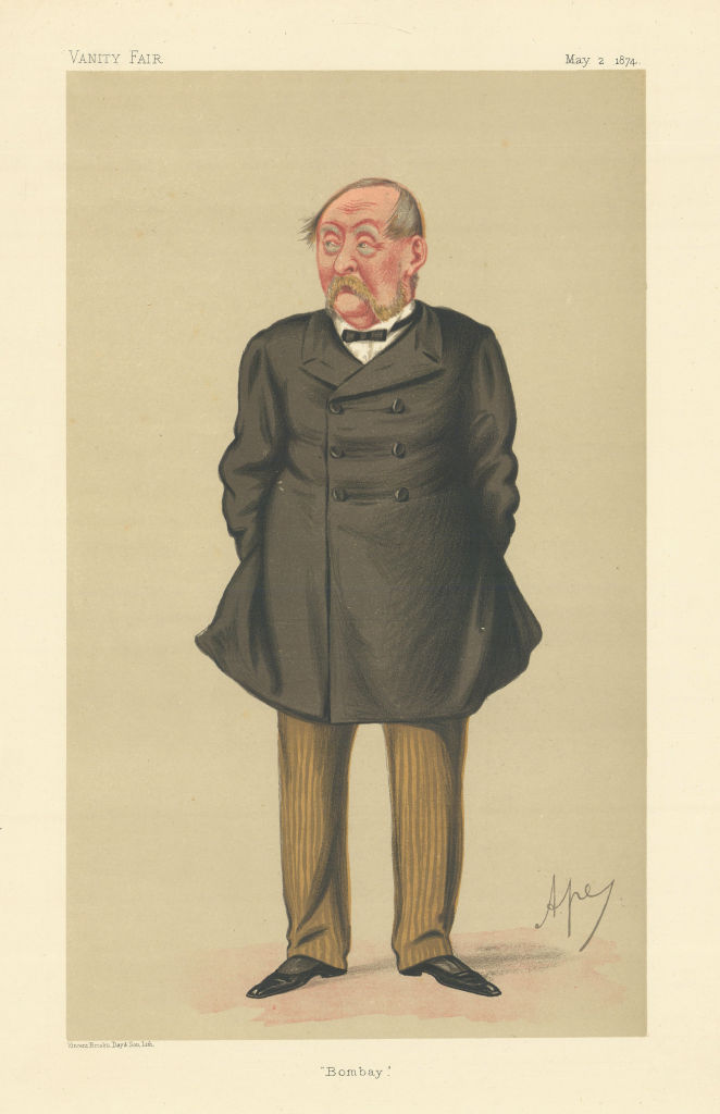 VANITY FAIR SPY CARTOON Sir William Robert Vesey-FitzGerald 'Bombay' Ape 1874