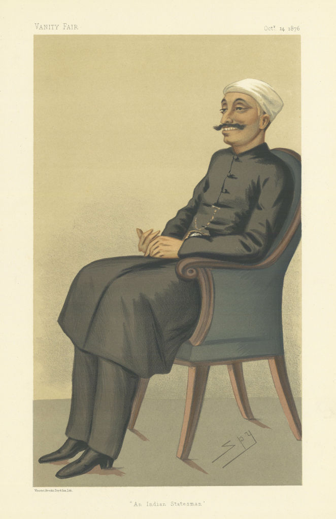 VANITY FAIR SPY CARTOON Nawab Sir Salar Jung 'An Indian Statesman' India 1876