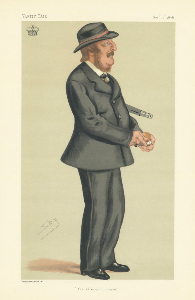 Associate Product VANITY FAIR SPY CARTOON Marquess of Londonderry 'The Vice-Commodore' 1876