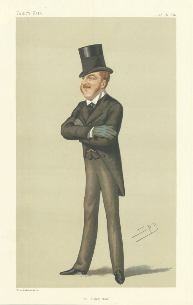 VANITY FAIR SPY CARTOON Viscount Macduff 'an elder son' Scotland 1876 print