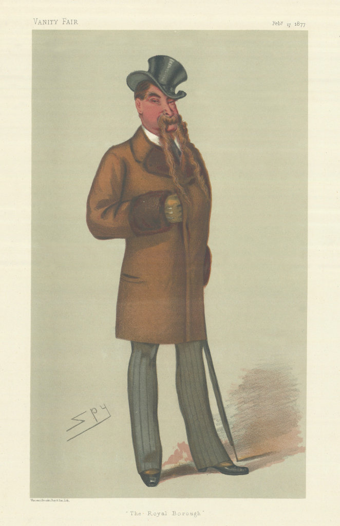 VANITY FAIR SPY CARTOON Robert Richardson-Gardner 'The Royal Borough' 1877
