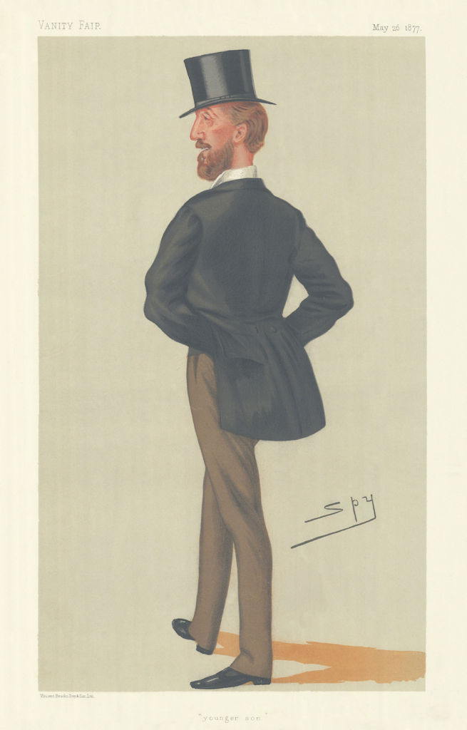 VANITY FAIR SPY CARTOON Henry Frederick Thynne 'younger son' Wiltshire MP 1877