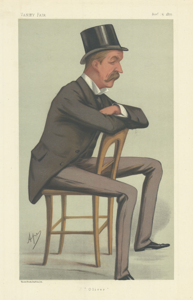 VANITY FAIR SPY CARTOON Oliver George Paulett Montagu. Military. By Ape 1877