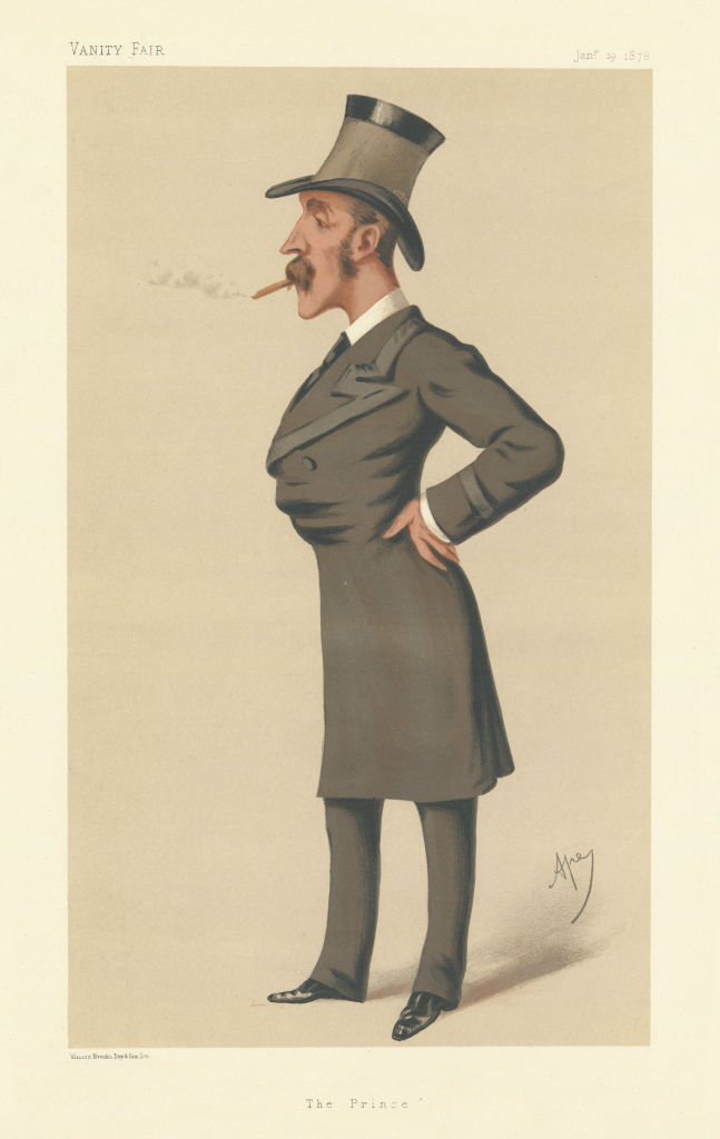 VANITY FAIR SPY CARTOON Colonel Owen Lewis Cope Williams 'The Prince'. Ape 1878
