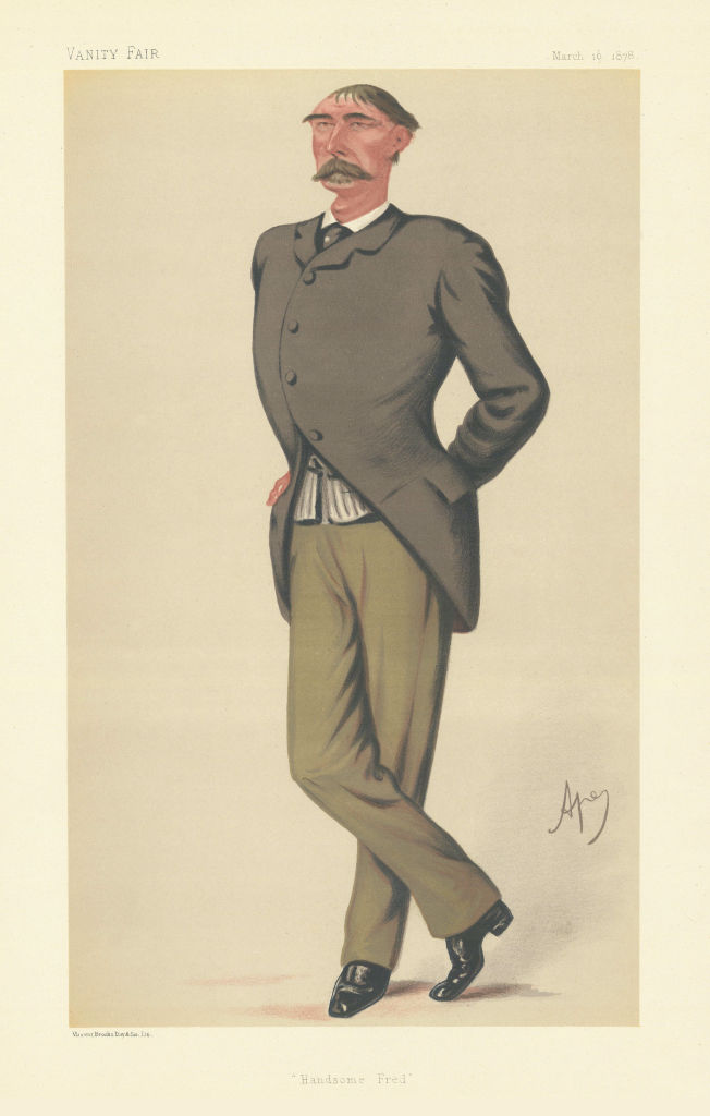 Associate Product VANITY FAIR SPY CARTOON General Frederick Marshall 'Handsome Fred' Military 1878