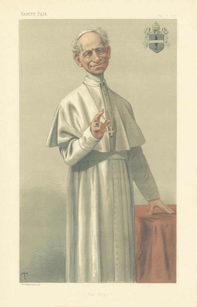 VANITY FAIR SPY CARTOON His Holiness Pope Leo XIII 'The Pope' Clergy. T 1878