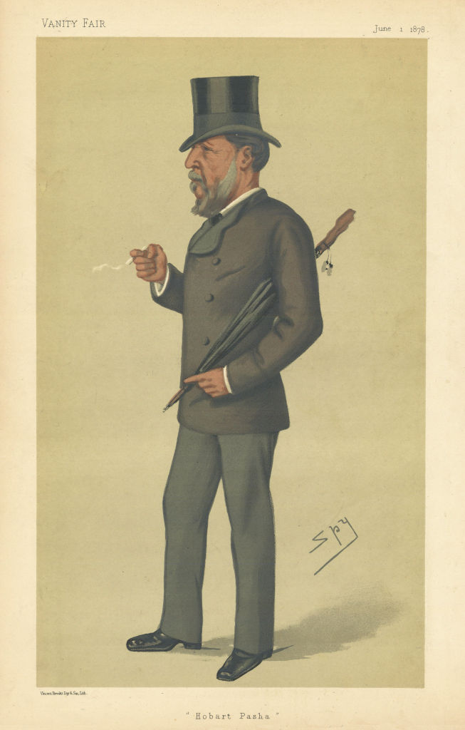 VANITY FAIR SPY CARTOON Admiral Hobart Pasha. Naval. Military 1878 old print