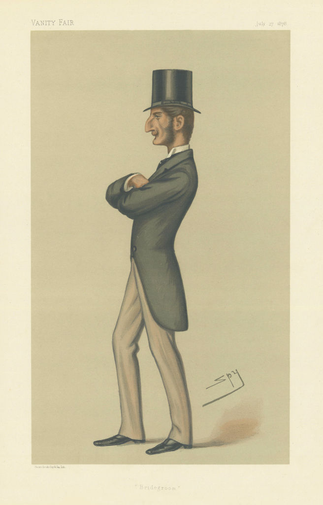 VANITY FAIR SPY CARTOON Lord Claude John Hamilton 'Bridegroom' Politics 1878
