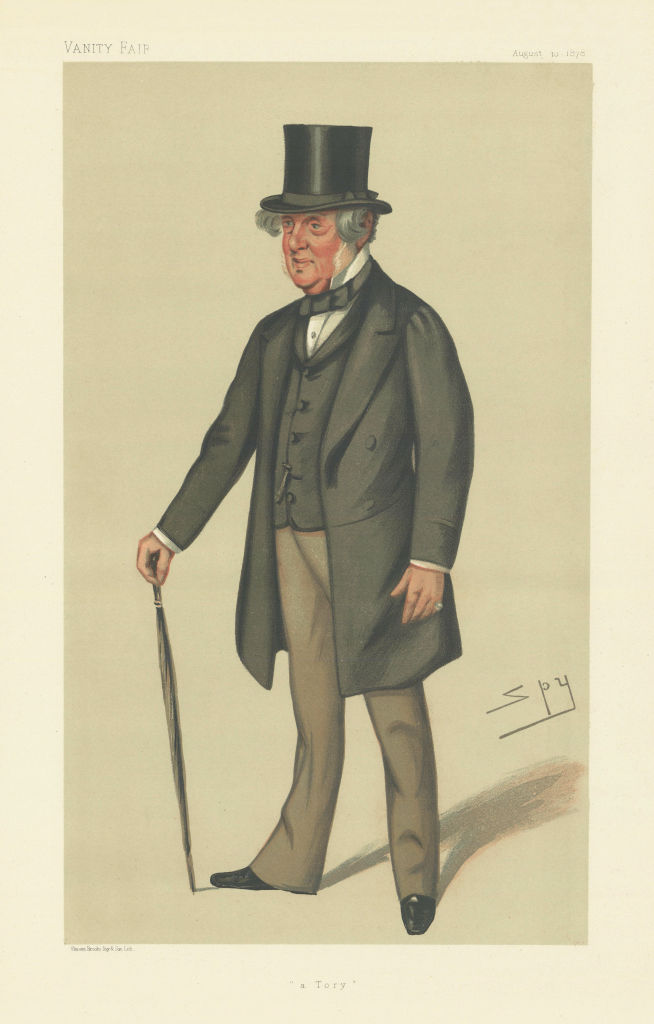 VANITY FAIR SPY CARTOON Col John Sidney North 'a Tory' Politics 1878 old print
