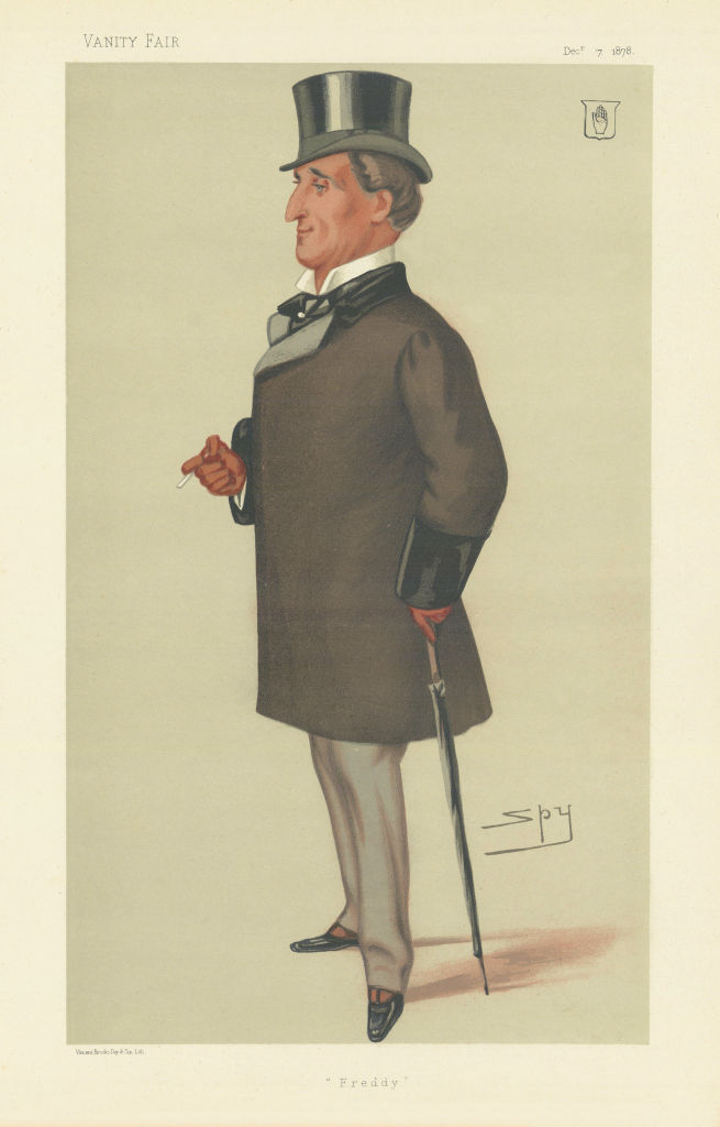 VANITY FAIR SPY CARTOON Sir Frederick Johnstone 'Freddy' Weymouth MP 1878