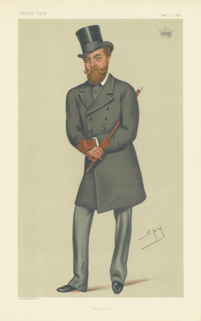 VANITY FAIR SPY CARTOON The Earl of Dunmore 'Charlie' Scotland 1878 old print