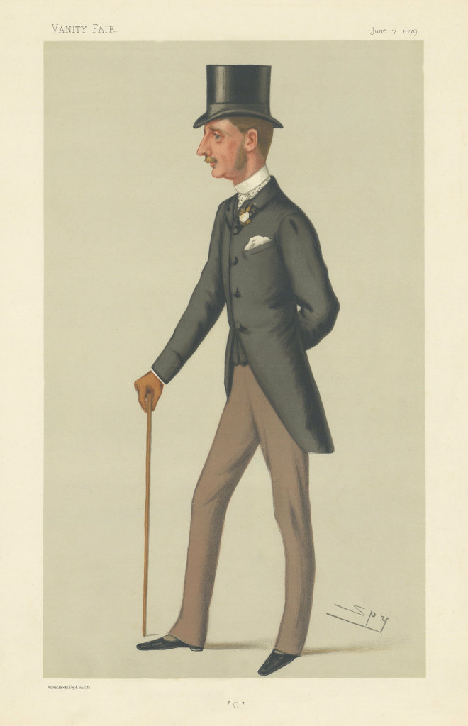 VANITY FAIR SPY CARTOON Charles Vane-Tempest-Stewart, Viscount Castlereagh 1879