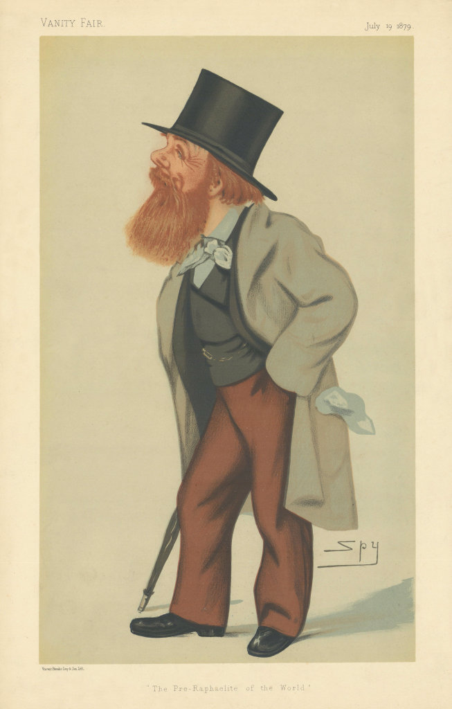 VANITY FAIR SPY CARTOON William Holman Hunt The Pre-Raphaelite of the World 1879