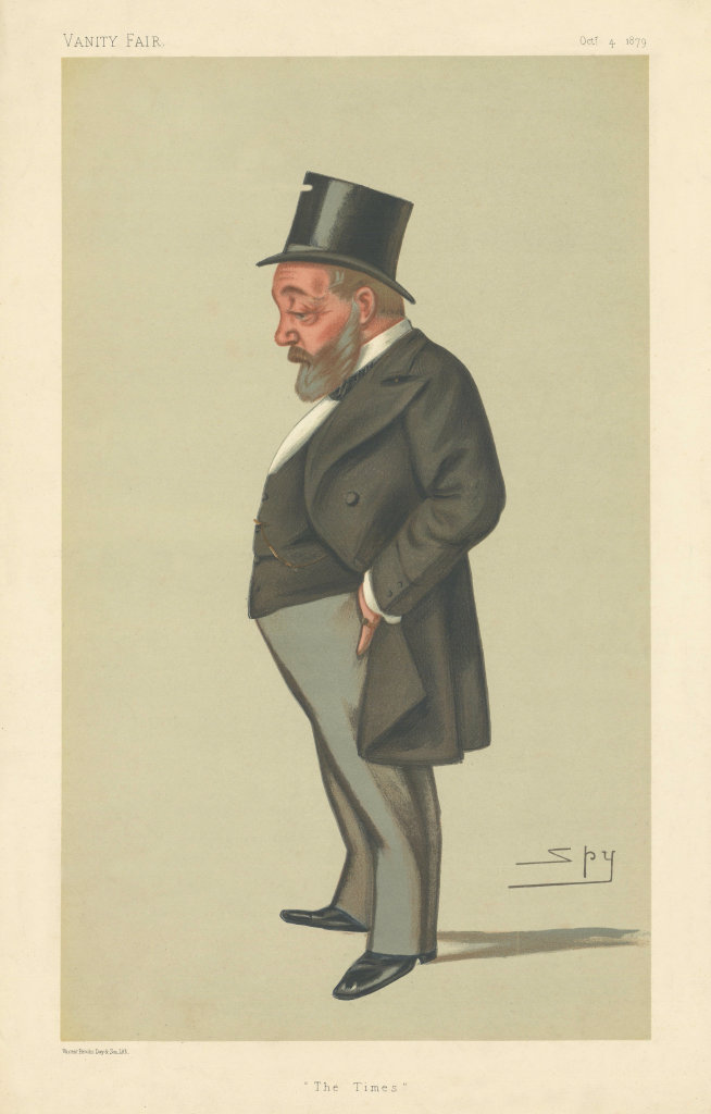 Associate Product VANITY FAIR SPY CARTOON Thomas Chenery 'The Times' Newspapers 1879 old print