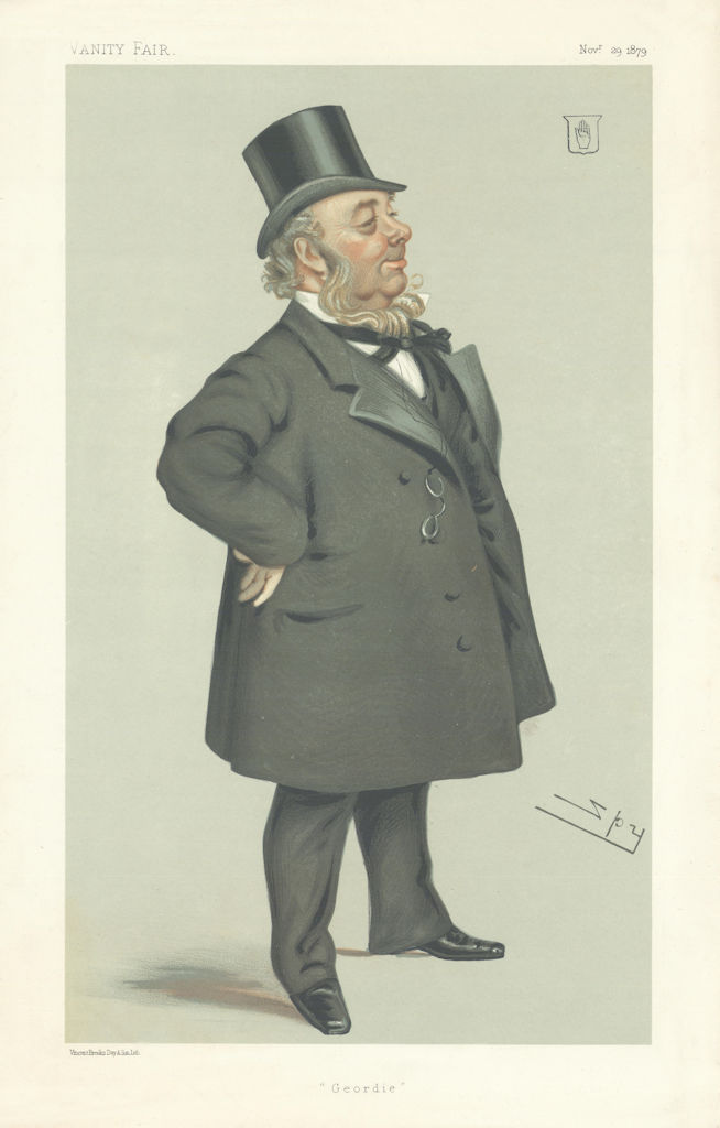 Associate Product VANITY FAIR SPY CARTOON Sir George Elliot 'Geordie'. Durham Mining 1879 print