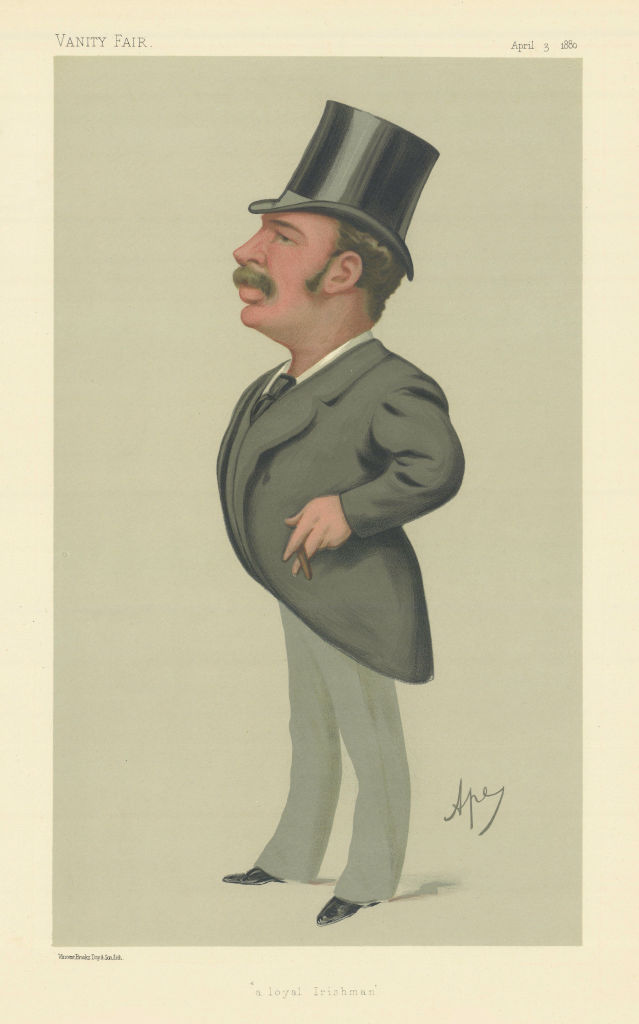 VANITY FAIR SPY CARTOON Lord Headley 'a loyal Irishman' Ireland. By Ape 1880