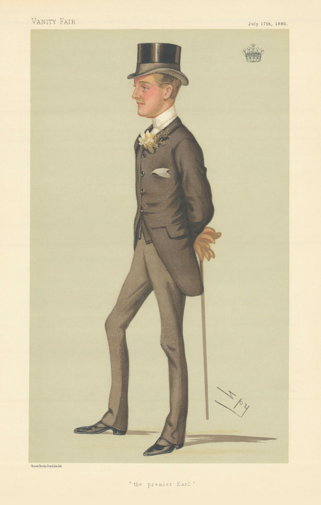 Associate Product VANITY FAIR SPY CARTOON The Earl of Shrewsbury & Talbot 'the premier Earl' 1880