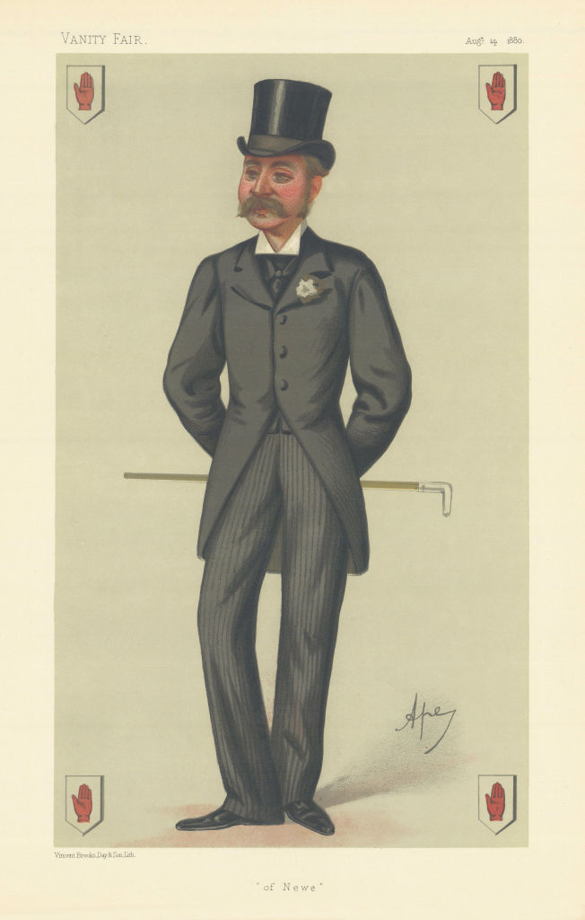 VANITY FAIR SPY CARTOON Sir Charles John Forbes 'of Newe' Scotland. By Ape 1880