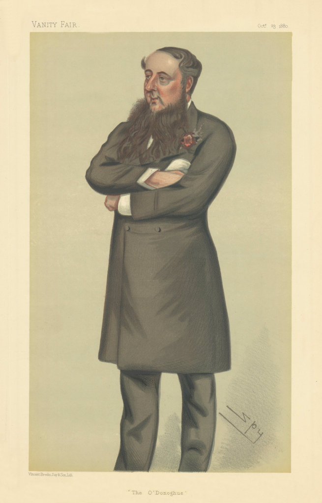 VANITY FAIR SPY CARTOON Daniel O'Donoghue 'The O'Donoghue' Ireland 1880 print