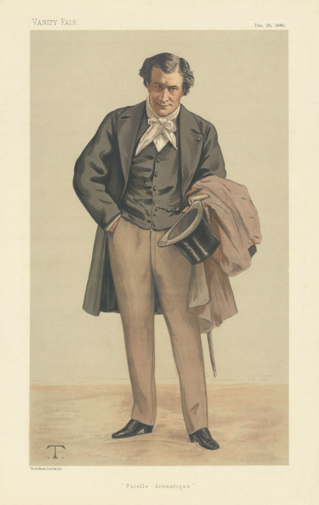 VANITY FAIR SPY CARTOON Victorien Sardou 'Ficelle Dramatique' Playwright 1880