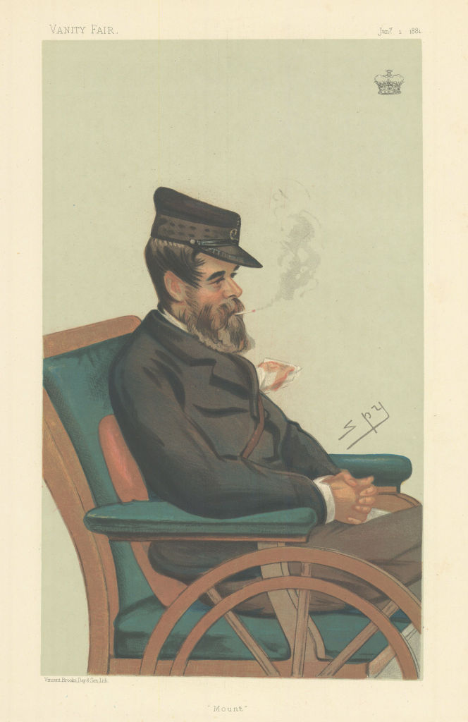 VANITY FAIR SPY CARTOON The Marquis Conyngham 'Mount' Sailing. Military 1881