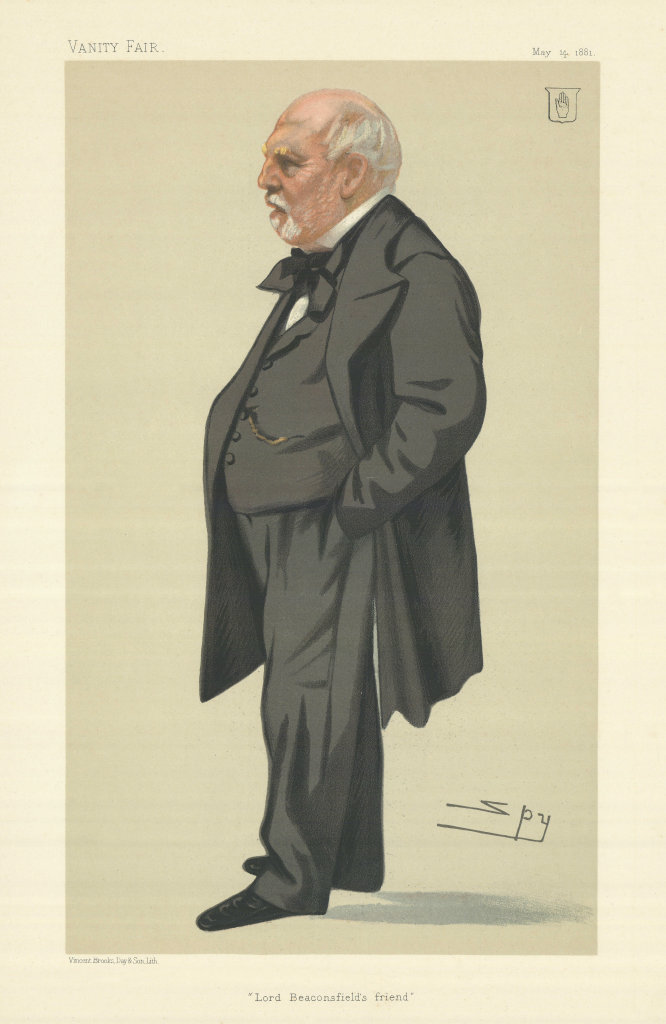 VANITY FAIR SPY CARTOON Sir Philip Rose 'Lord Beaconsfield's friend' Law 1881