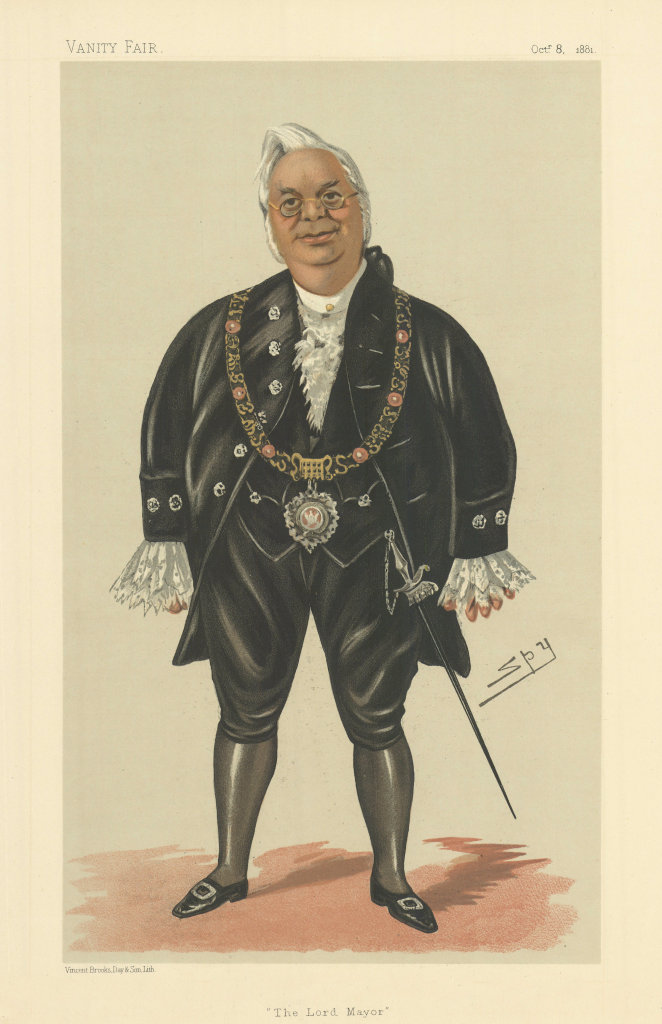 VANITY FAIR SPY CARTOON William McArthur, 'The Lord Mayor' of London 1881