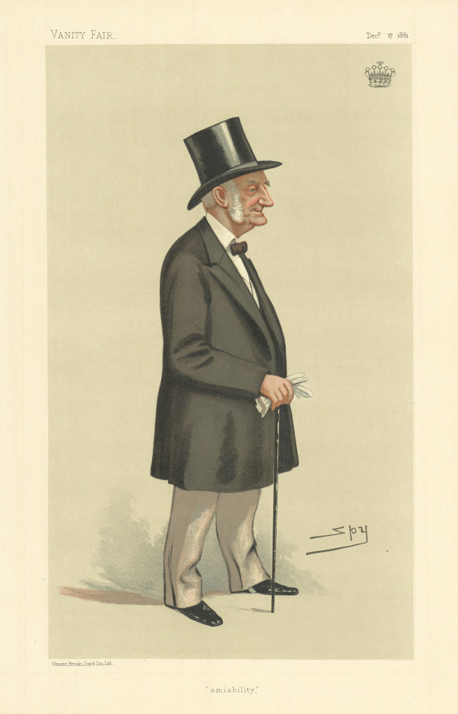 VANITY FAIR SPY CARTOON The Earl of Leven & Melville 'Amiability' Scotland 1881