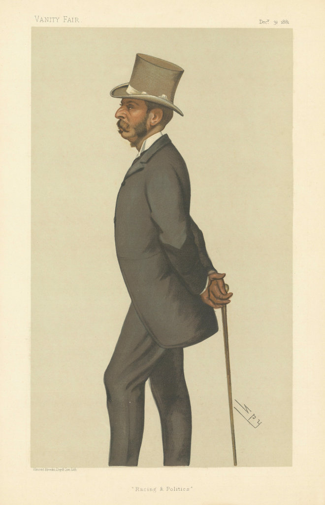 VANITY FAIR SPY CARTOON Algernon Greville 'Racing & Politics' Westmeath MP 1881