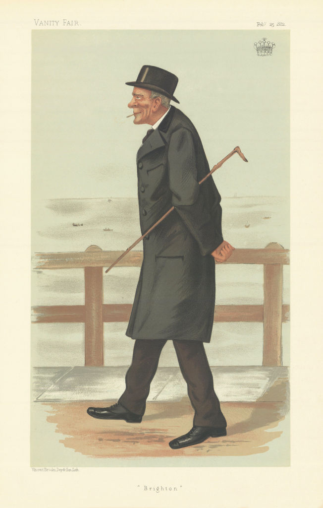 VANITY FAIR SPY CARTOON William FitzClarence 2nd Earl of Munster 'Brighton' 1882