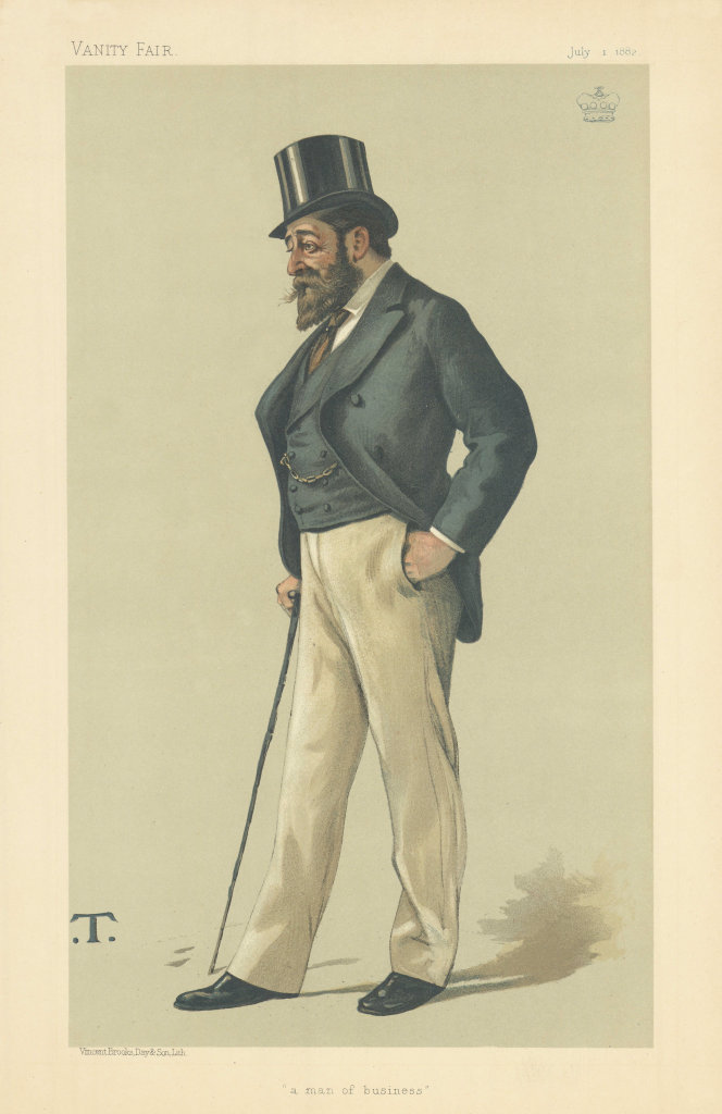 VANITY FAIR SPY CARTOON Lord Henniker 'a man of business' Suffolk. By T 1882