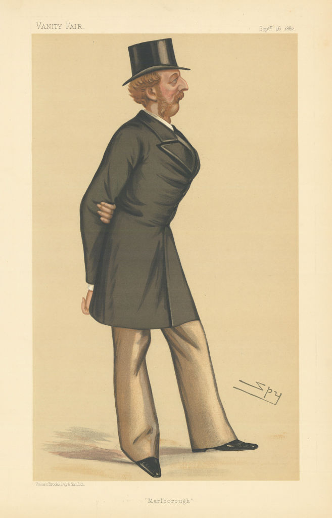 VANITY FAIR SPY CARTOON Lord Charles William Brudenell-Bruce 'Marlborough' 1882