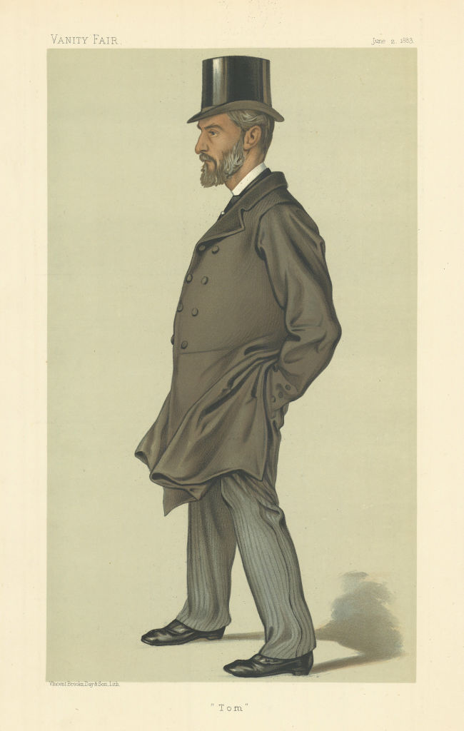 VANITY FAIR SPY CARTOON Thomas Thornhill 'Tom' Norfolk. By VER 1883 old print