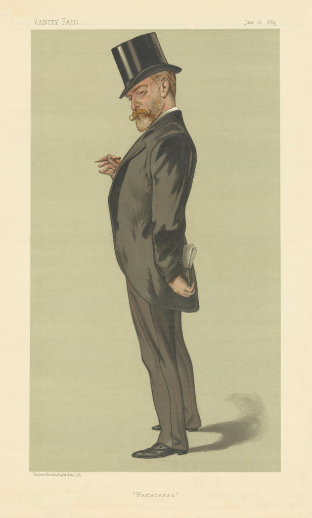 VANITY FAIR SPY CARTOON Robert Duff 'Fetteresso' Scotland. By VER 1883 print