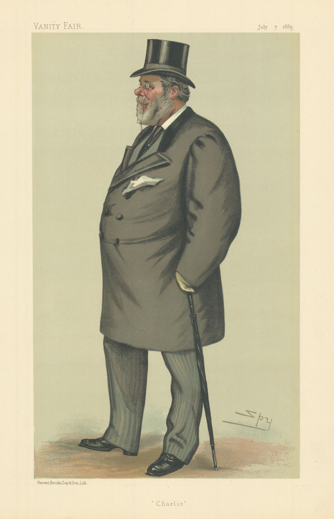 VANITY FAIR SPY CARTOON Charles Kincaid-Lennox 'Charlie' Hereford 1883 print