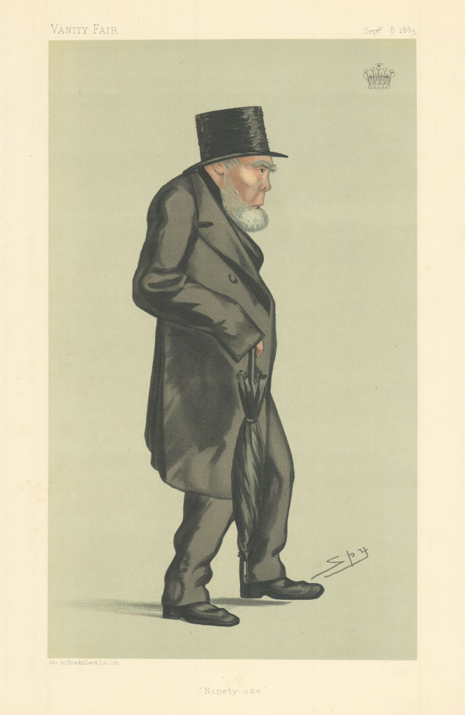 VANITY FAIR SPY CARTOON The Earl of Mountcashell 'Ninety-one' Ireland 1883