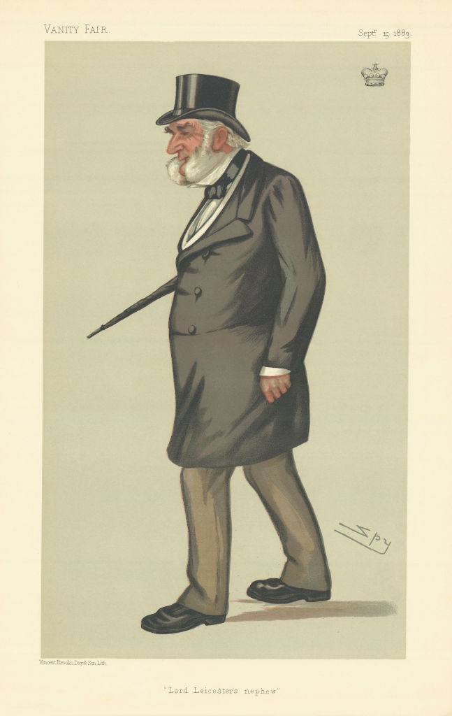 VANITY FAIR SPY CARTOON Edward Lord Digby 'Lord Leicester's nephew' Ireland 1883