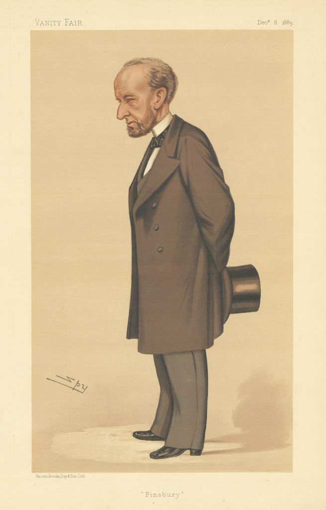VANITY FAIR SPY CARTOON William Torrens McCullagh Torrens 'Finsbury' 1883