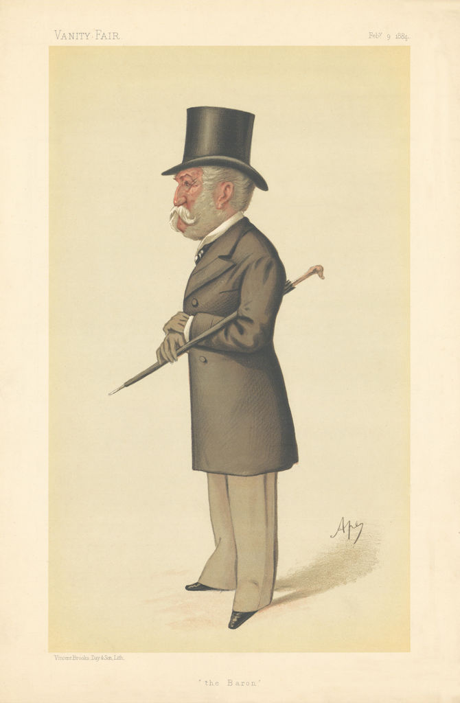 VANITY FAIR SPY CARTOON Charles Lennox Wyke 'the Baron' Diplomat 1884 print